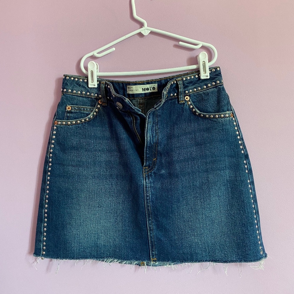 Topshop Sequined Miniskirt